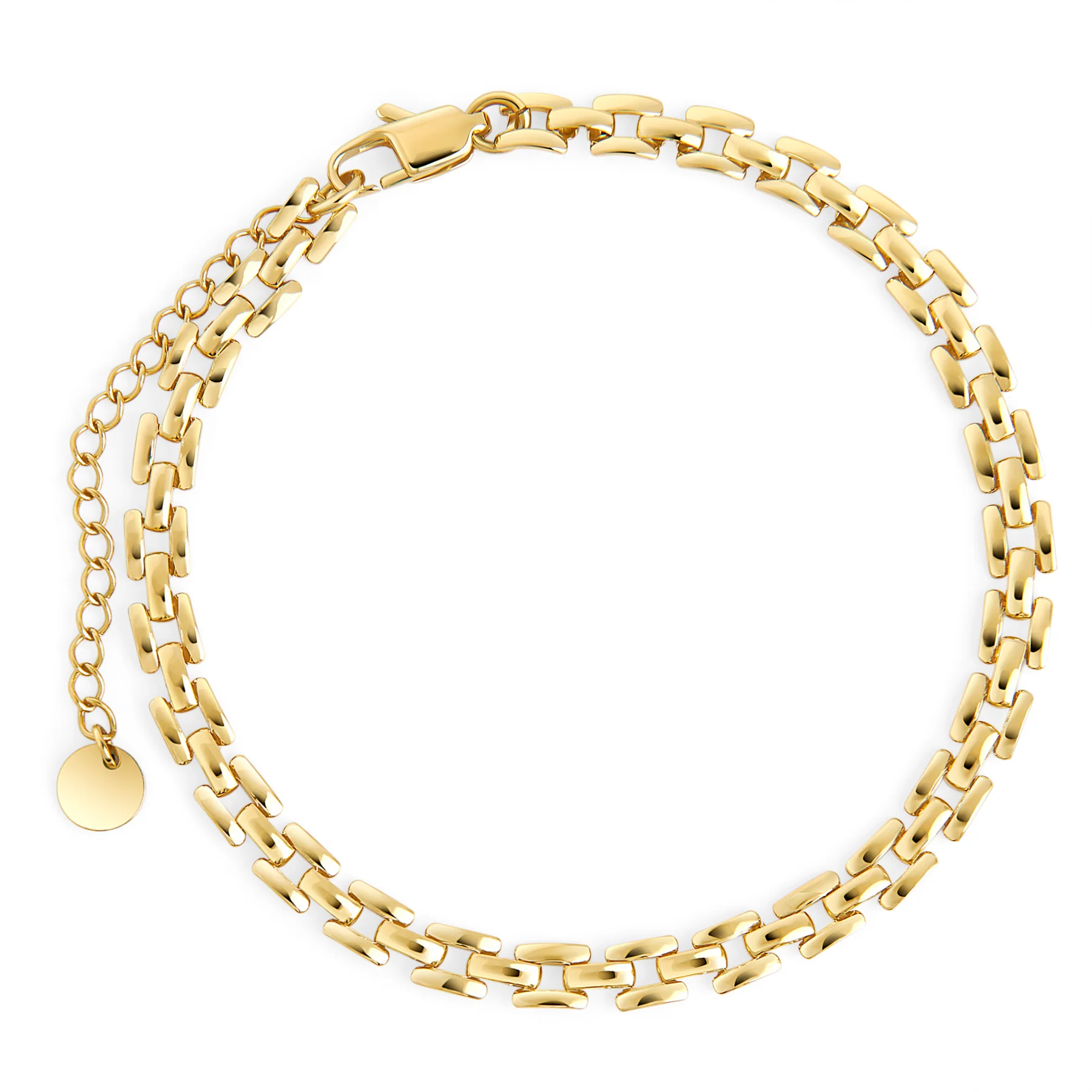 nagležnica MIA Silvia II T224AN05DO z zlatim premazom in členkasto verigo širine 5 mm