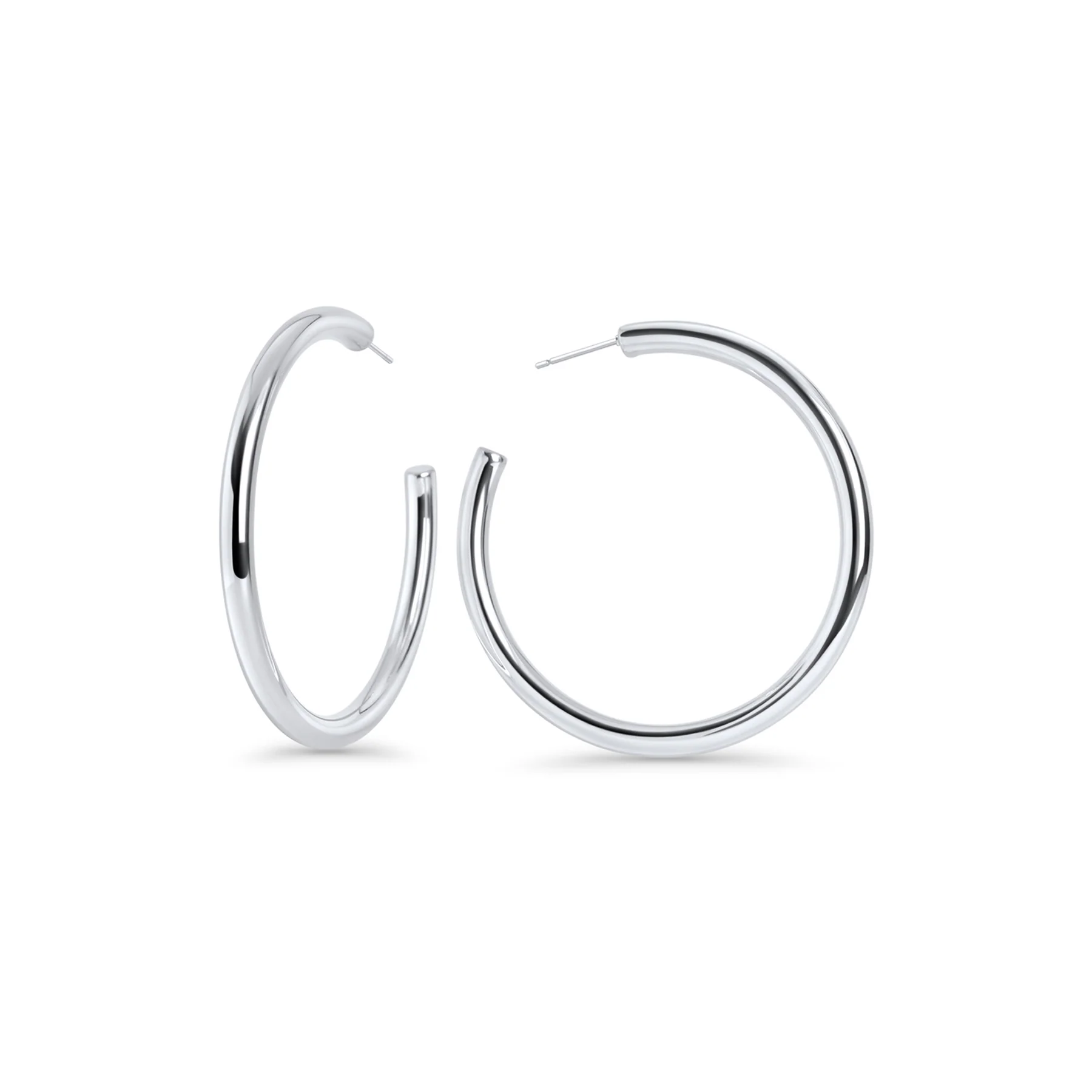 uhani MIA Liora II T126E006AR veliki gladki obročasti uhani iz srebrnega jekla 316L